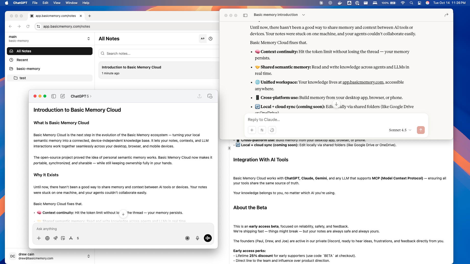 Claude, ChatGPT, and me