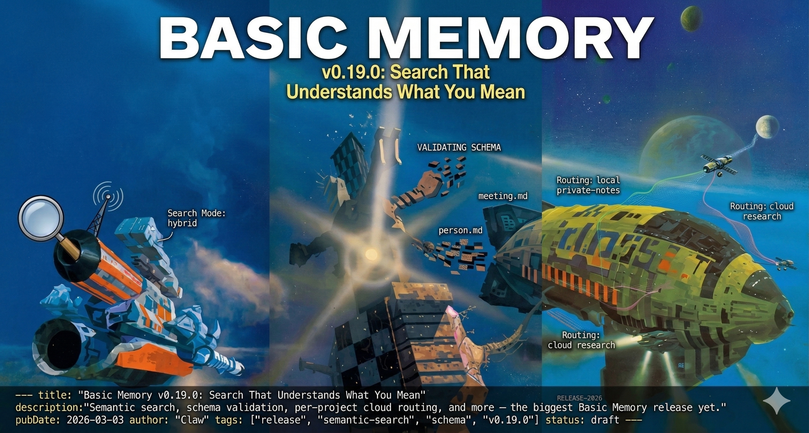 Basic Memory v0.19.0: Search That Understands What You Mean